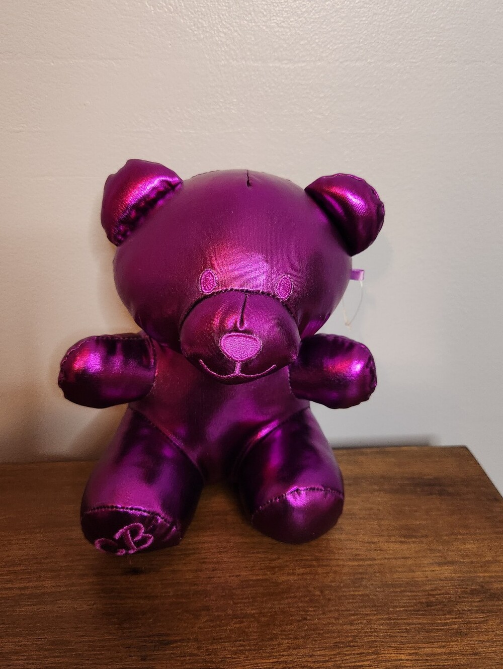Yoonique Metallic Candy Bear Purple 8in